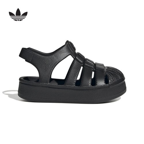 adidas阿迪达斯夏男婴童凉鞋SUPERSTAR SANDAL I贝壳头鞋 JS2845