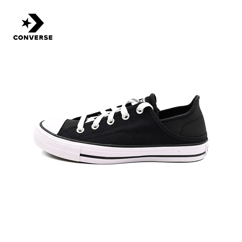 半拖帆布鞋Converse复古低帮女