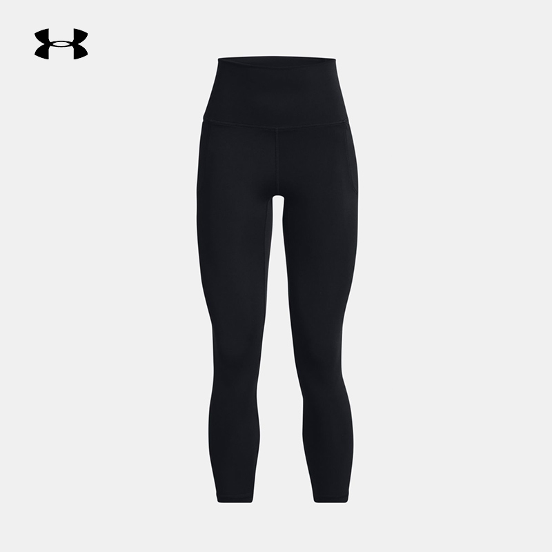 UA安德玛Meridian女子新款超高腰训练运动紧身九分裤1382535-001