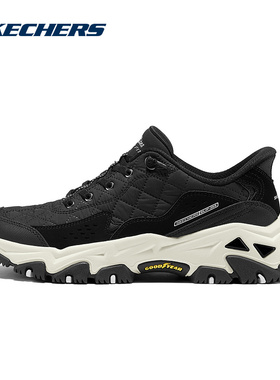 Skechers斯凯奇云岚徒步鞋女士闪穿防滑耐磨轻质运动鞋180114/BKW