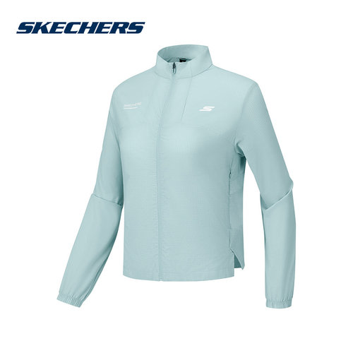 Skechers斯凯奇25秋女运动服户外休闲运动梭织外套 P325W024/01N0