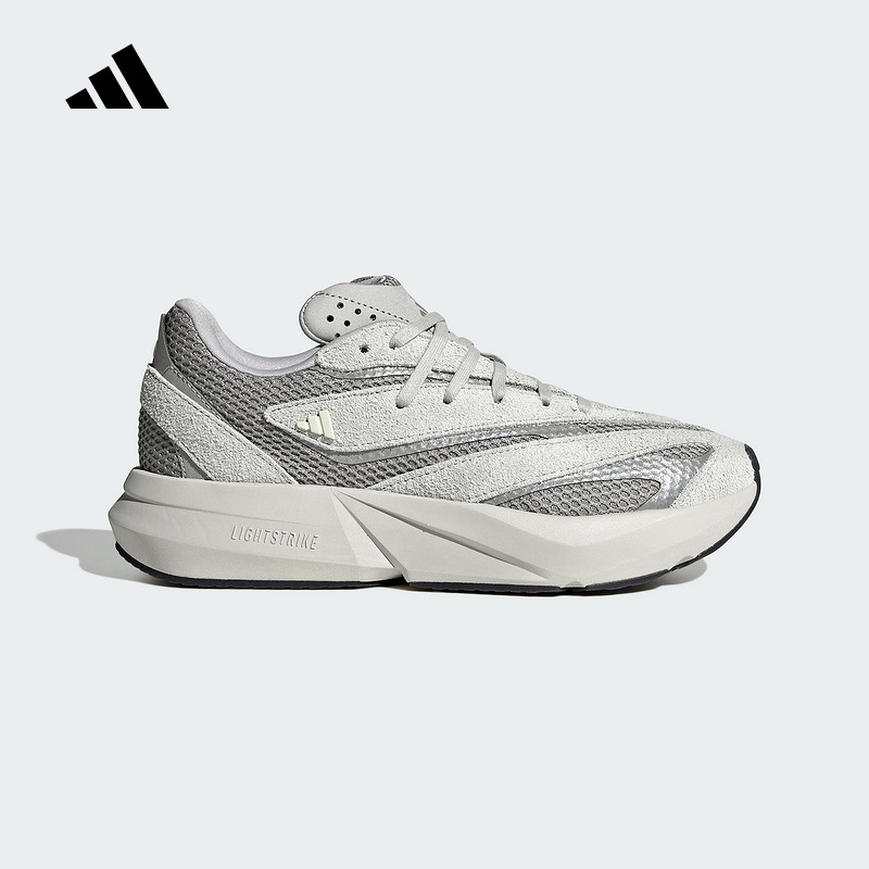 adidas阿迪达斯LIGHTBLAZE缓震流光跑鞋2025春女运动休闲鞋JQ9975