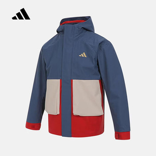 adidas阿迪达斯三合一保暖内胆外套2026春男大童梭织夹克KV6904