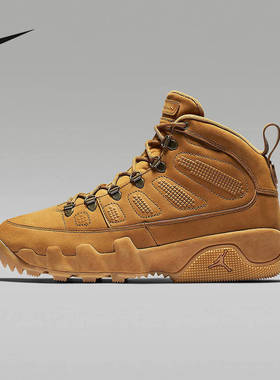 JORDAN耐克男鞋AJ9冬日户外风大黄靴冬新款高帮运动靴AR4491-700