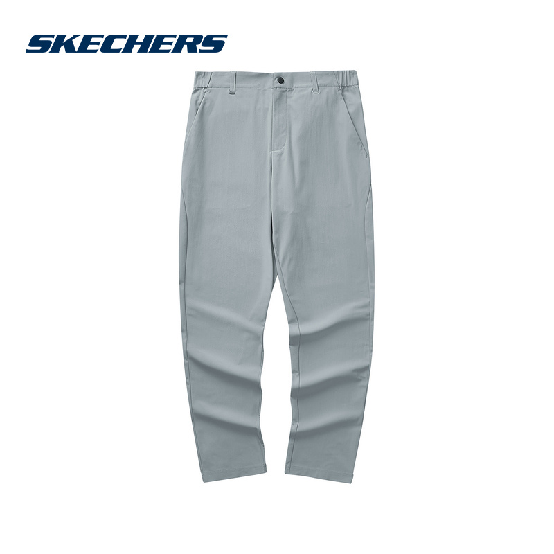 SKECHERS斯凯奇秋季男子休闲运动直筒宽松针织长裤 L324M083-028Q