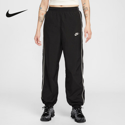 耐克女子运动长裤2026春新款速干防风复古条纹收口裤子IM8032-011