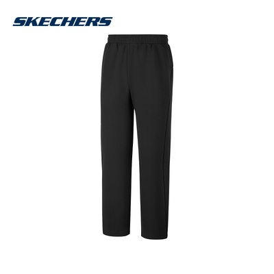 Skechers斯凯奇26春男士舒适时尚运动休闲针织长裤 P126M010/0018