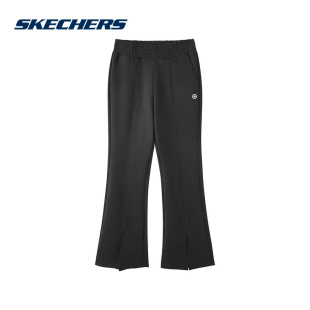SKECHERS斯凯奇女裤2025春新年款百搭针织运动长裤L125W006-0018