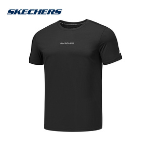P325M059 Skechers斯凯奇夏季 T恤 男子百搭舒适透气短袖 0018 新款