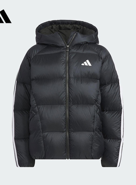 adidas阿迪达斯冬季新款连帽运动休闲羽绒服男大童羽绒服 KC5939