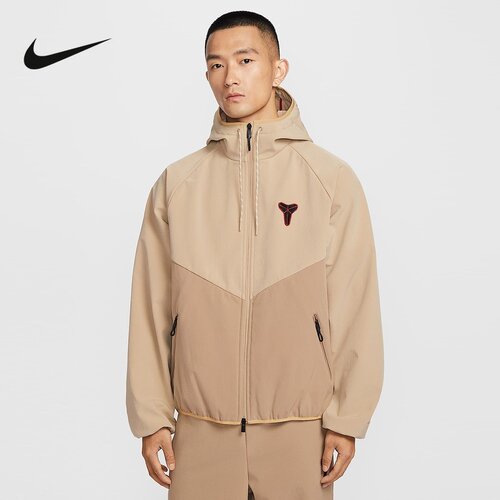 NIKE耐克马年限定新年科比男子防泼水夹克加绒连帽外套IF3370-221