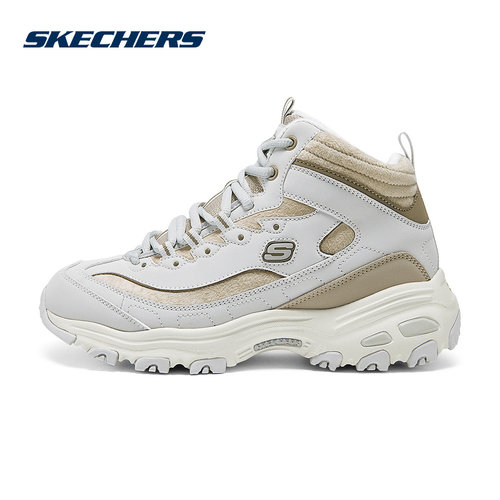 Skechers斯凯奇女鞋秋冬新款加绒保暖轻质高帮休闲鞋运动鞋169075