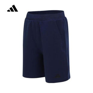 短裤 运动休闲训练新品 KG3128 2025夏季 adidas阿迪达斯男大童五分裤