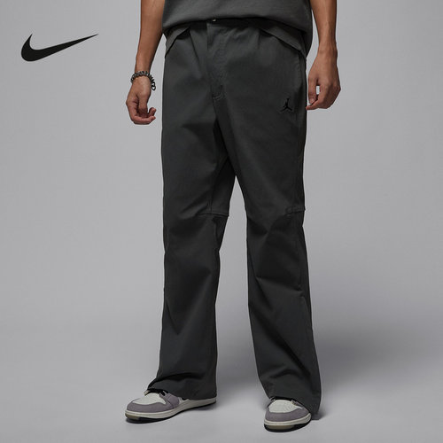NIKE耐克男裤26春新款Jordan刺绣运动裤腿拉链梭织长裤IF1819-068