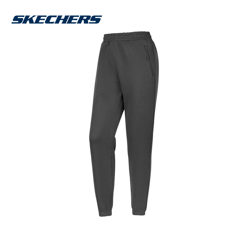 Skechers斯凯奇女士舒适柔软日常休闲百搭针织长裤 P125W117/053B