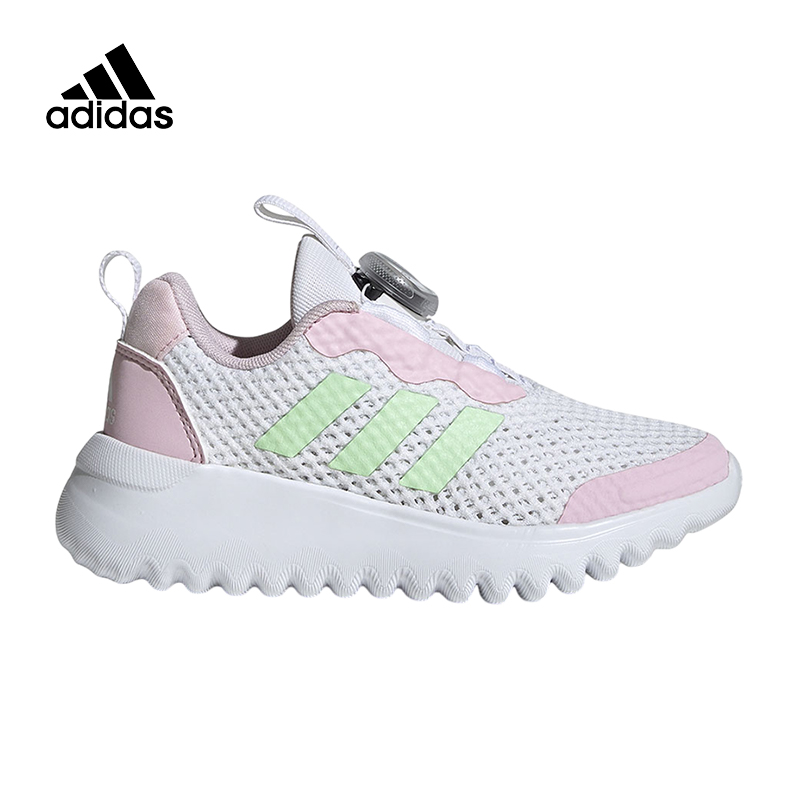 阿迪达斯儿童鞋24款春夏小波浪男女童旋转按钮运动鞋休闲鞋ID3375