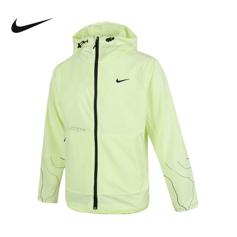 NIKE耐克外套男夏新款皮肤衣轻薄透气速干运动连帽夹克IF0373-731