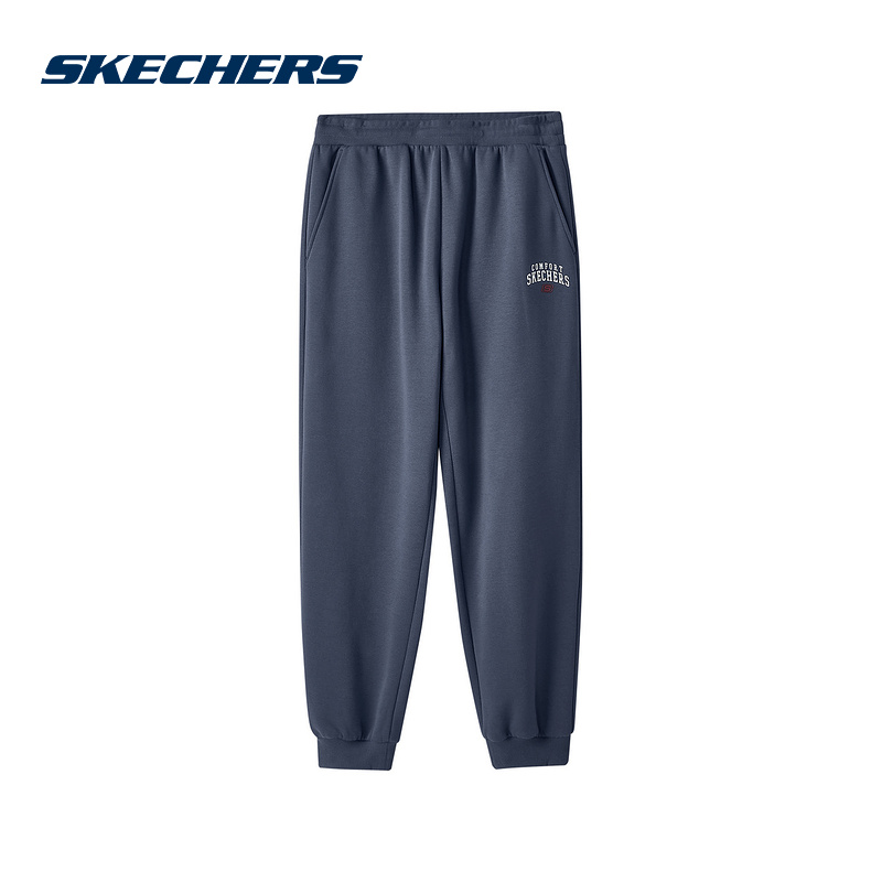 Skechers斯凯奇男款针织长裤束脚卫裤休闲运动裤 L324M058/026R