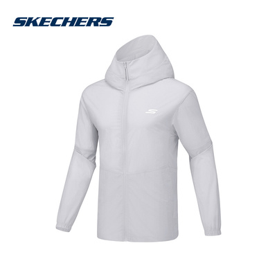 SKECHERS斯凯奇夏季男子休闲运动轻盈舒适梭织外套 P225M009-02BX
