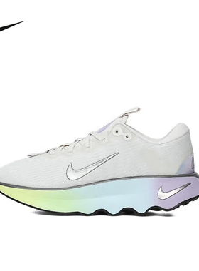 NIKE耐克女鞋2025夏新款MOTIVA银色双勾波浪厚底跑步鞋HJ6209-001
