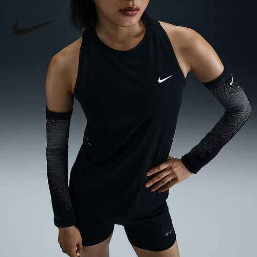 Nike耐克女子夏新款跑步训练健身透气速干紧身运动背心HQ0621-010