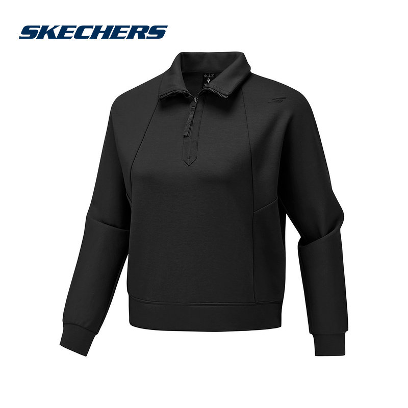 SKECHERS(斯凯奇)2025冬女针织套头衫 P425W072-0018,运动服/休闲服装,运动卫衣/套头衫,淘宝优惠券,粉丝福利购,淘宝优惠卷