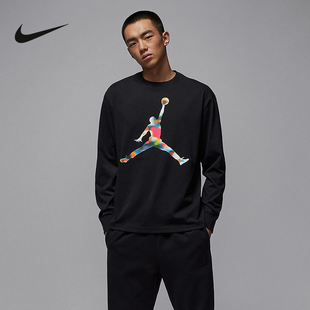 IM6512 NIKE耐克男长袖 棉JUMPMAN柔软JORDAN 新款 010 圆领T恤冬季