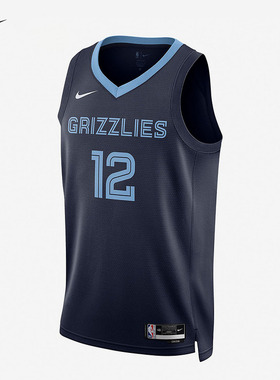 耐克NBA灰熊队莫兰特Dri-FIT SW男子球衣透气速干背心DN2010-419