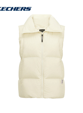 Skechers斯凯奇背心冬女子休闲运动上衣保暖羽绒服 L424W017/046L