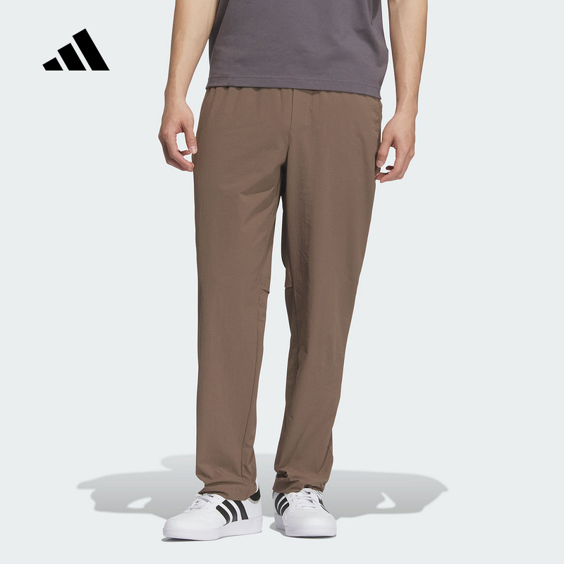 adidas阿迪达斯秋季新款男子梭织长裤凉感运动休闲裤直筒裤KE6002