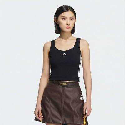 adidas阿迪达斯运动背心26夏新款女子修身训练无袖健身上衣LF0064