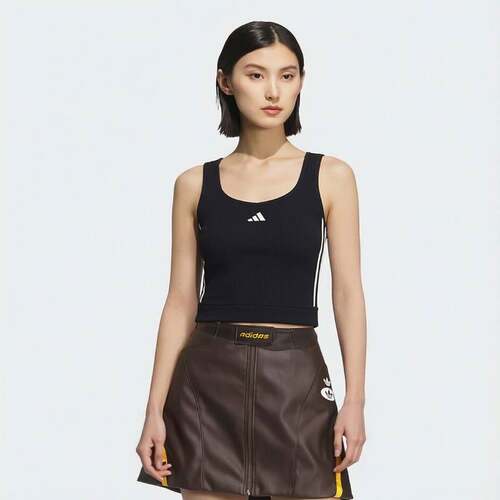 adidas阿迪达斯运动背心26夏新款女子修身训练无袖健身上衣LF0064