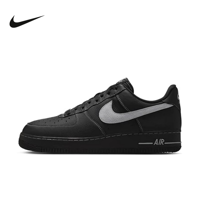 耐克男鞋AIR FORCE 1 AF1 空军一号黑灰运动低帮板鞋HQ2037-006