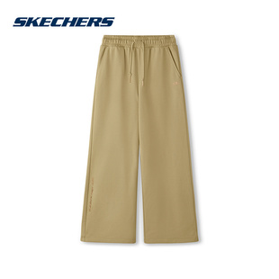 L125W111 Skechers斯凯奇25夏女款 运动裤 直筒裤 00VC 针织休闲裤