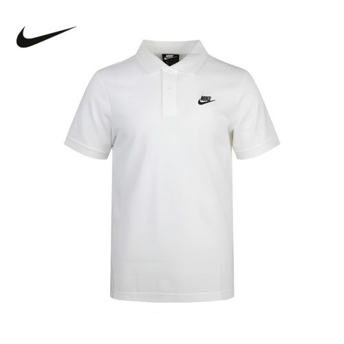 NIKE耐克短袖男T恤夏季新款休闲运动服宽松帆白POLO衫 CJ4457-100