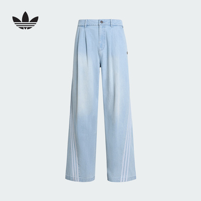 adidas阿迪达斯三叶草休闲裤男Adilenium Season 5牛仔长裤KX4822