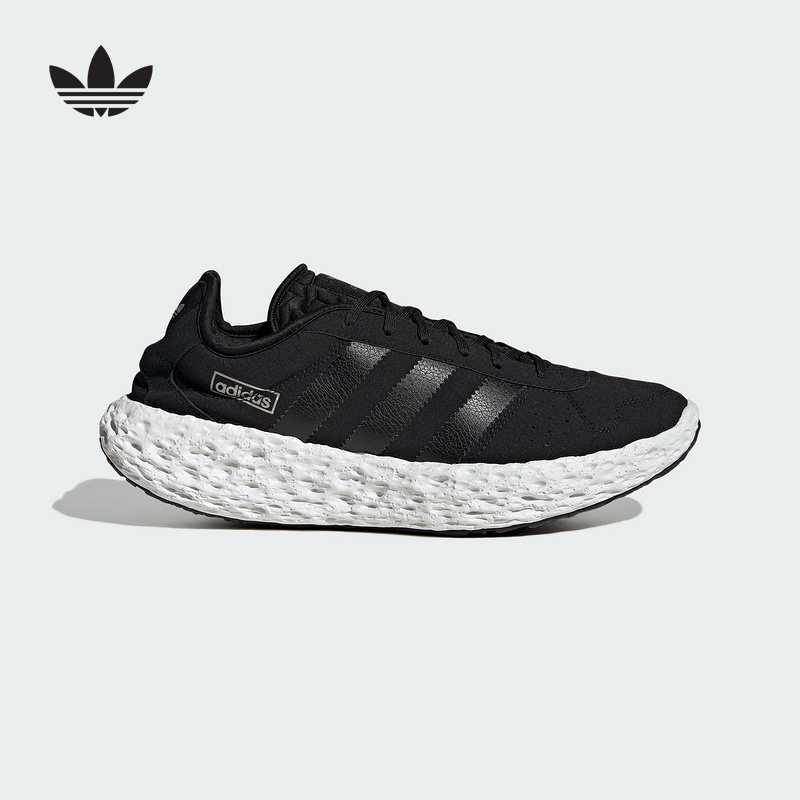 adidas阿迪达斯三叶草海绵状中底鞋2025夏ZPONGE男女运动鞋JQ2547