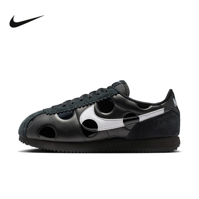 NIKE耐克女鞋新款Cortez黑白色波点系列运动贴合休闲鞋IR1332-001