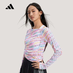 阿迪达斯 （adidas）2026春女长袖T恤 KR7600