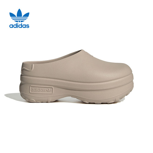 adidas阿迪达斯三叶草2025夏女子经典厚底运动凉鞋穆勒拖鞋IE7052