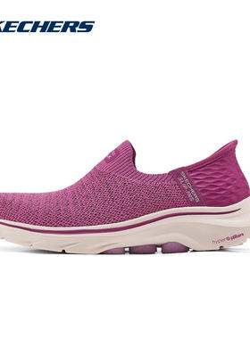 SKECHERS斯凯奇2025春季女款厚底缓震低帮运动休闲鞋 125219-PLUM
