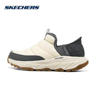 Skechers斯凯奇秋新款女健步闪穿保暖加绒休闲可颂鞋180164C/NTGY