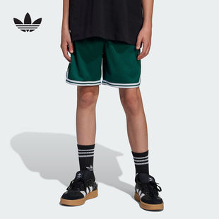 JW1986 三叶草男大童篮球运动透气宽松短裤 adidas阿迪达斯夏季 新款