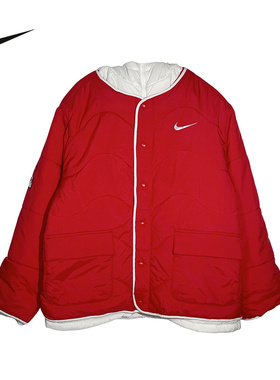Nike耐克男女童外套2026年春季新款新年款红色薄棉服IU7352-657