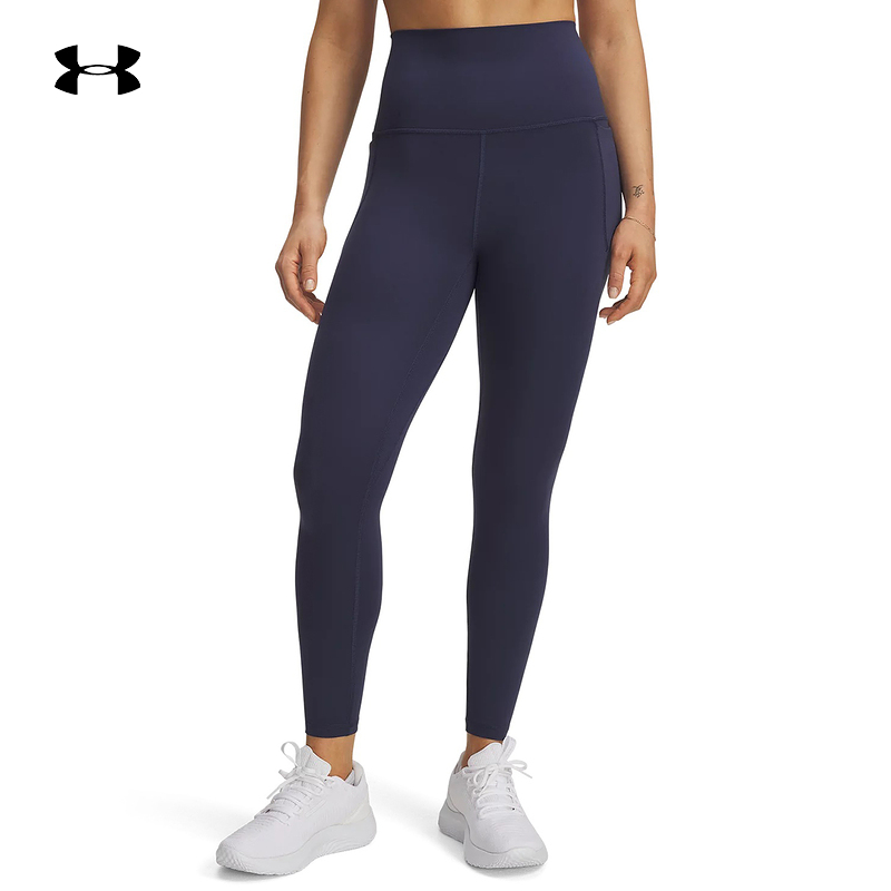 UA安德玛秋冬Meridian女子瑜伽训练高腰九分裤紧身裤1382535-403