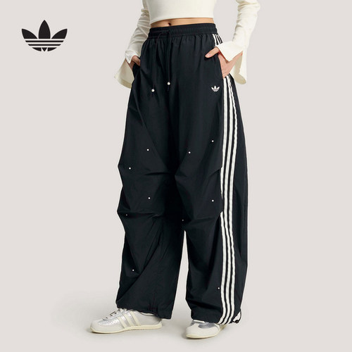 adidas阿迪达斯户外舒适宽松休闲运动裤2026春女梭织长裤 KS2865