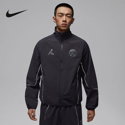 耐克男夹克2026春新款Jordan印花百搭时尚休闲梭织外套IF3798-018
