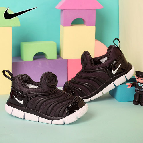Nike耐克男女小童鞋毛毛虫轻便柔软宝宝鞋休闲鞋运动鞋343938-013