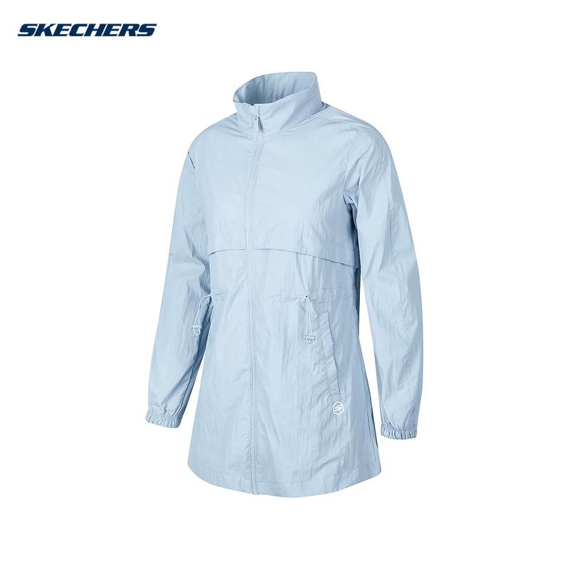SKECHERS斯凯奇夏季女子连帽休闲防晒速干梭织外套P224W007/00FE