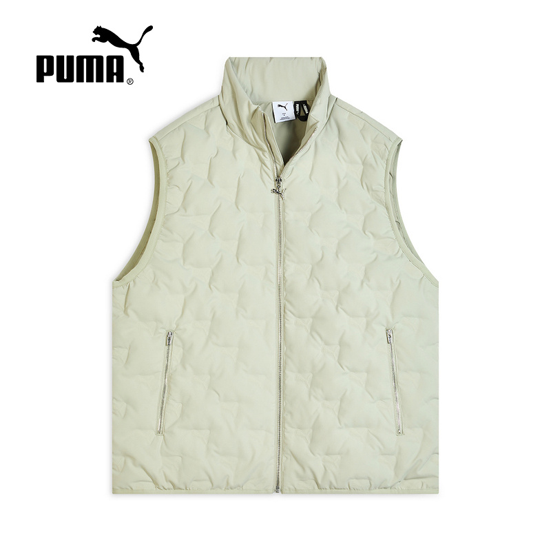 PUMA彪马背心冬季新款男子轻便休闲运动羽绒服保暖马甲635758-68